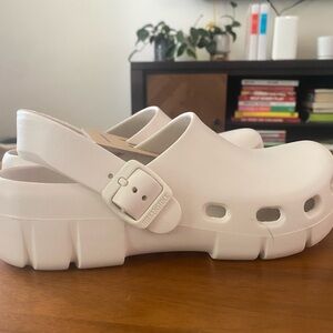NWT Off White Birkenstock Birki-Flow Eva Clog with heel strap, 36/US5-5.5